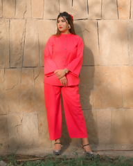 Urban Cut 2 Piece Cotton Embellished Co- Ord Set