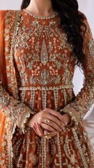 Ember Festive By Aylin Unstitched 3 Piece Formals Collection'2025-Saffron