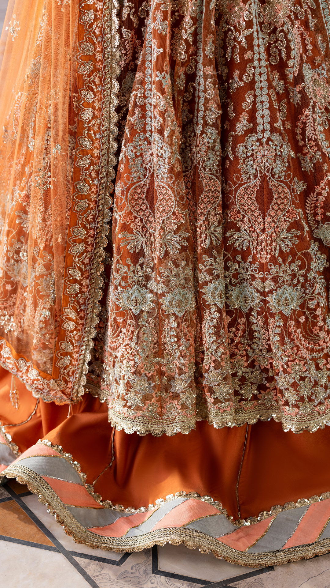 Ember Festive By Aylin Unstitched 3 Piece Formals Collection'2025-Saffron