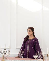 Flutterby Stitched 2 Piece Cotton Satin Winter Collection'2025-Nora - pr