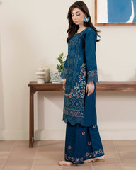 Flutterby Stitched 2 Piece Cotton Satin Winter Collection'2025-Alice - zn