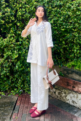 Urban Cut Embroidered Cotton 2-Piece Co-Ord Set