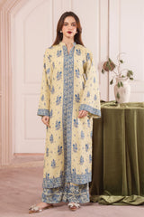 Midnight Baroque By Meerak Stitched 2 Piece Summer Suit-YUNA