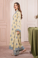 Midnight Baroque By Meerak Stitched 2 Piece Summer Suit-YUNA