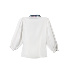 Little Bundles Stitched Kids Suit-Snow Ribbon Shirt