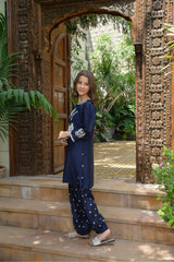 Fresh Bird Stitched 2 Piece Festive Kids Suit-Urwa