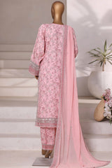 Sada Bahar Stitched 3 Piece Luxury Viscose Winter Collection'2025-VCK-313-Pink