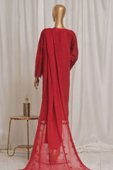 Sada Bahar Stitched 3 Piece Luxury Emb Viscose Silk Vol-02 Collection'2024-VCK-ED-Red
