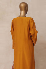 Sada Bahar Stitched 3 Piece Chikankari Viscose Suit-VCK-Golden