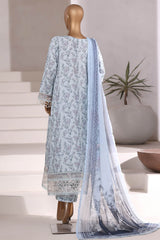 Sada Bahar Stitched 3 Piece Festive Emb Viscose Suit-VCK-546 SKY