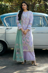 Vintage Flora By Manara Unstitched 3 Piece Summer Suit-VF-01-Mahrang