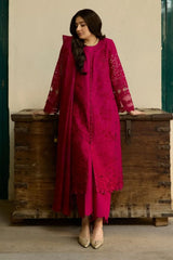 Vintage Flora By Manara Unstitched 3 Piece Summer Suit-VF-02-Nazneen