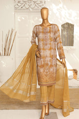 Hz Unstitched 3 Piece Vital Glam Emb Lawn Suit-VGE-46
