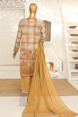 Hz Unstitched 3 Piece Vital Glam Emb Lawn Suit-VGE-46