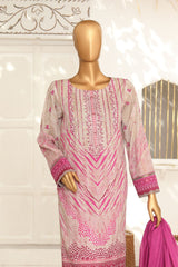 Hz Unstitched 3 Piece Vital Glam Emb Lawn Suit-VGE-49