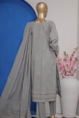 Valencia By HZ Unstitched 3 Piece Jacquard Lawn Suit-VJ-09
