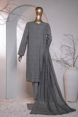 Valencia By HZ Unstitched 3 Piece Emb Jacquard Suit-VJ-11