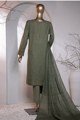 Valencia By HZ Unstitched 3 Piece Emb Jacquard Suit-VJ-14