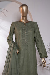 Valencia By HZ Unstitched 3 Piece Emb Jacquard Suit-VJ-14