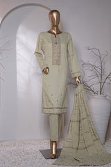 Valencia By HZ Unstitched 3 Piece Emb Jacquard Suit-VJ-15