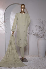 Valencia By HZ Unstitched 3 Piece Emb Jacquard Suit-VJ-15