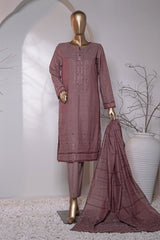 Valencia By HZ Unstitched 3 Piece Emb Jacquard Suit-VJ-16