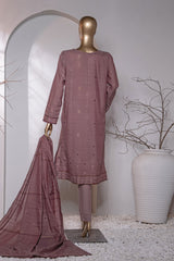 Valencia By HZ Unstitched 3 Piece Emb Jacquard Suit-VJ-16
