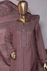Valencia By HZ Unstitched 3 Piece Emb Jacquard Suit-VJ-16