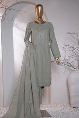 Valencia By HZ Unstitched 3 Piece Emb Jacquard Suit-VJ-17