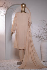 Valencia By HZ Unstitched 3 Piece Emb Jacquard Suit-VJ-18