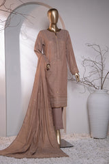 Valencia By HZ Unstitched 3 Piece Emb Jacquard Suit-VJ-19