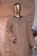 Valencia By HZ Unstitched 3 Piece Emb Jacquard Suit-VJ-19