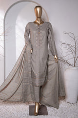 Valencia By HZ Unstitched 3 Piece Emb Jacquard Suit-VJ-20