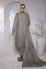 Valencia By HZ Unstitched 3 Piece Emb Jacquard Suit-VJ-20