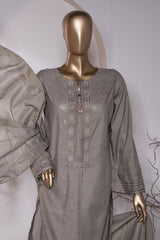Valencia By HZ Unstitched 3 Piece Emb Jacquard Suit-VJ-20
