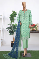 Virsa Meenakari By HZ Unstitched 3 Piece Emb Lawn Suit-VMC-111-A