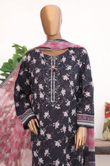 Virsa Meenakari By HZ Unstitched 3 Piece Emb Lawn Suit-VMC-86