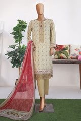 Virsa Meenakari By HZ Unstitched 3 Piece Emb Lawn Suit-VMC-91