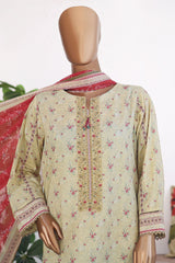 Virsa Meenakari By HZ Unstitched 3 Piece Emb Lawn Suit-VMC-91