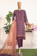 Virsa Meenakari By HZ Unstitched 3 Piece Emb Lawn Suit-VMC-93
