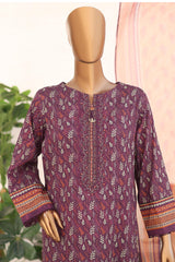 Virsa Meenakari By HZ Unstitched 3 Piece Emb Lawn Suit-VMC-93