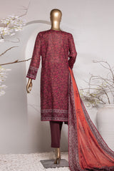 Vital Prints By HZ Unstitched 3 Piece Digital Printed Lawn Vol-02 Suit-VP-152