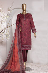 Vital Prints By HZ Unstitched 3 Piece Digital Printed Lawn Vol-02 Suit-VP-152