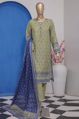 Vital Prints By HZ Unstitched 3 Piece Digital Printed Lawn Suit-VP-94