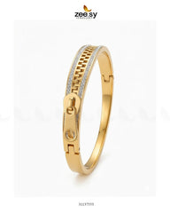 Zeesy-Valentine Zipper Cluster Bracelet
