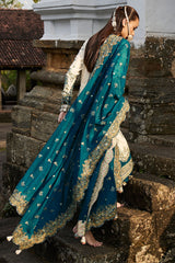 Hussain Rehar Unstitched 3 Piece Luxury Lawn Suit-Veil