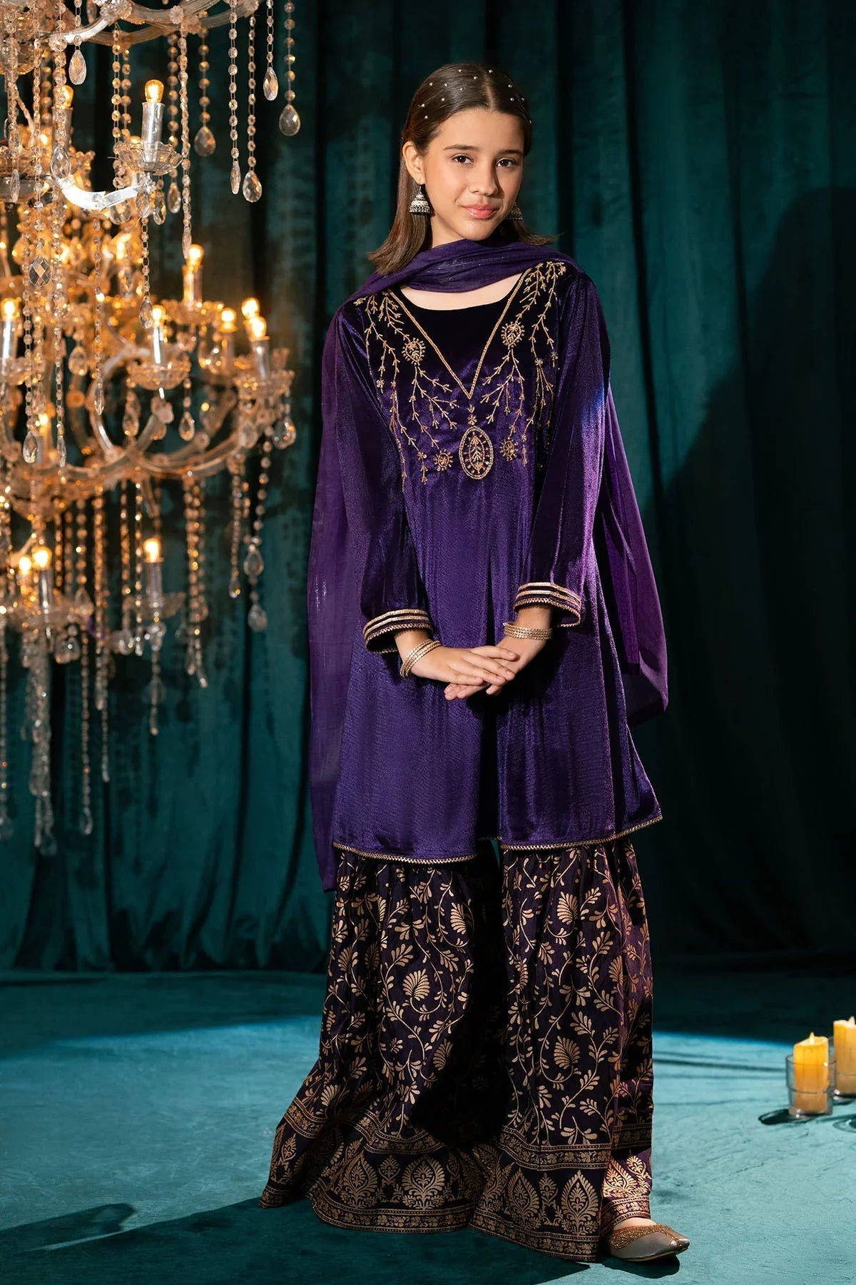 Explore our collection of Pakistani party wear for girls. Discover beautifully embroidered dresses perfect for Eid