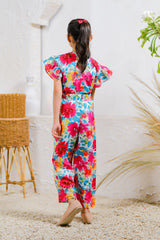 Sprinkles Stitched 1 Piece Summer Jumpsuit Kids Collection'2025-Vibrant Garden Jumpsuit