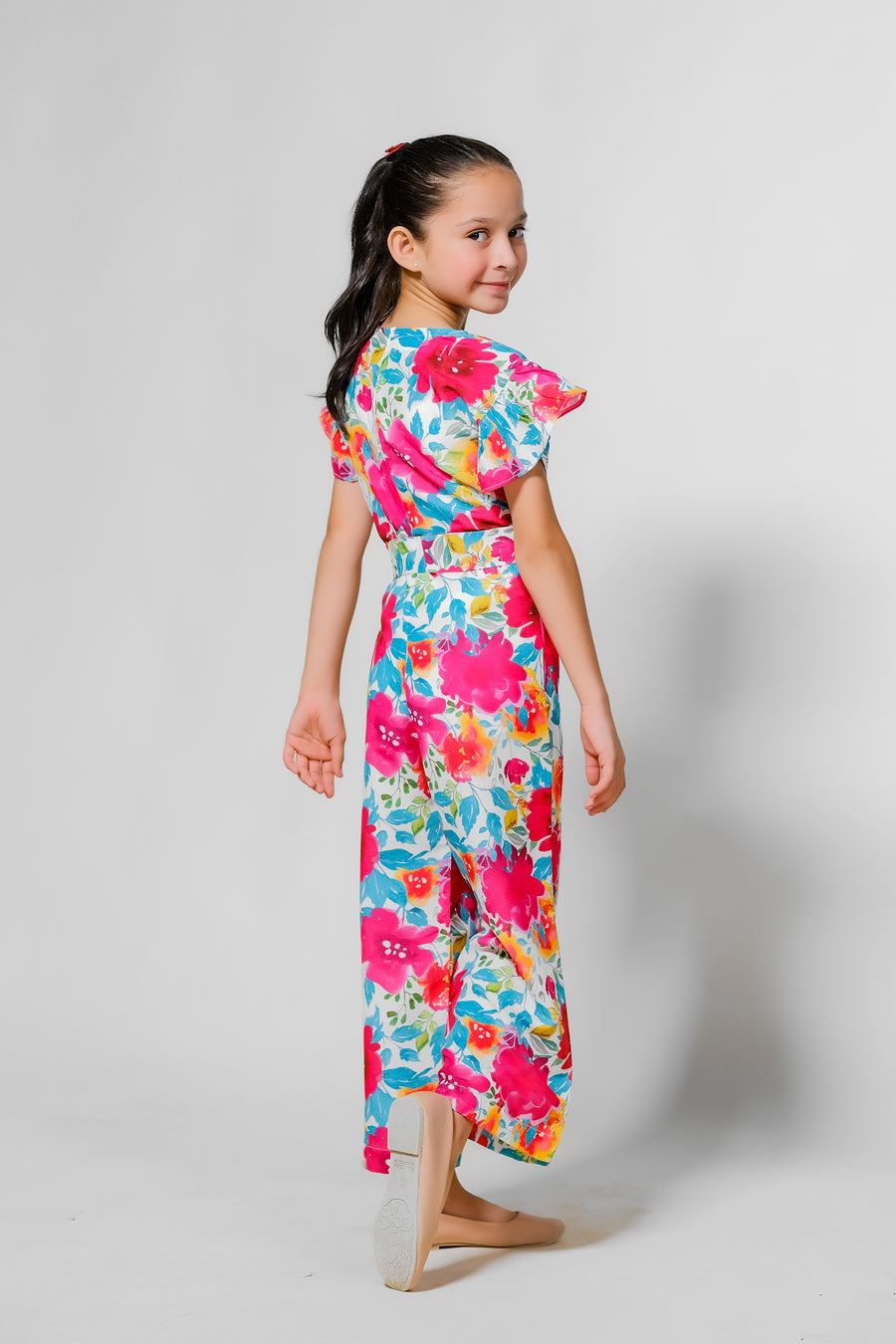 Sprinkles Stitched 1 Piece Summer Jumpsuit Kids Collection'2025-Vibrant Garden Jumpsuit
