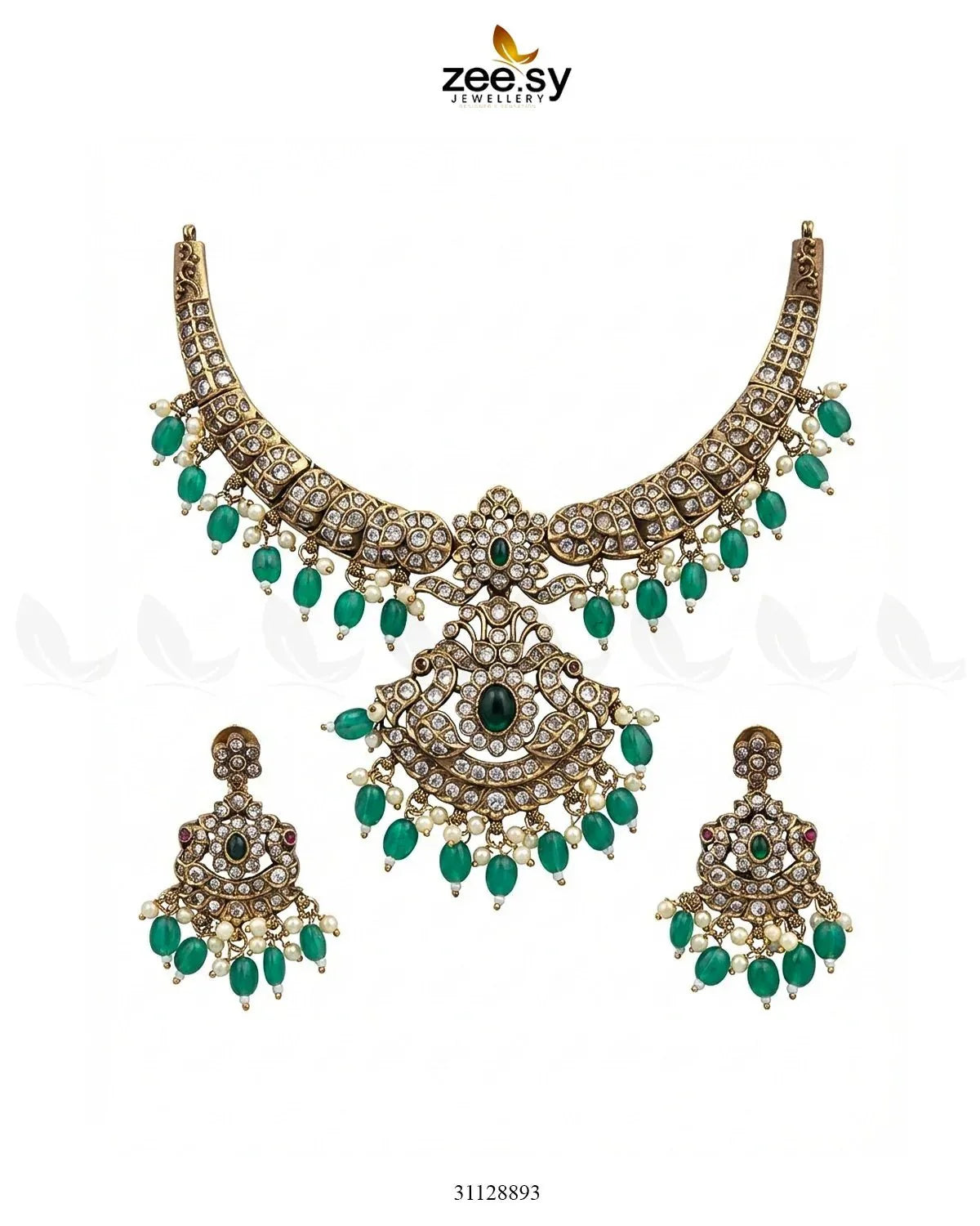Victorian Faux Pearl Necklace Set